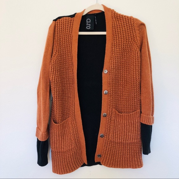 Anthropologie Sweaters - a + ro Chunky color block boyfriend cardigan